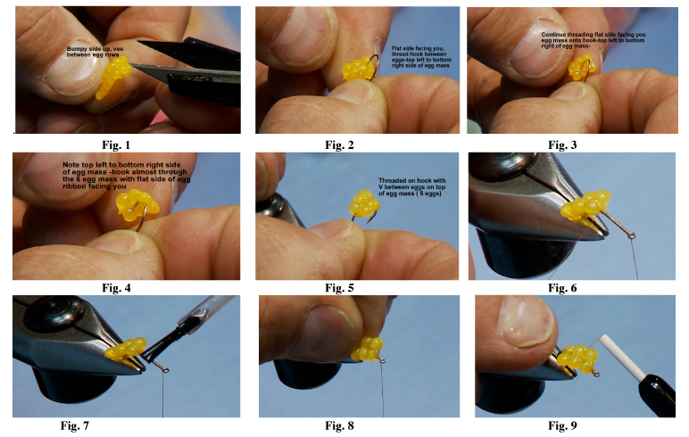 OTTER'S Soft Milking Egg® realistic milking egg patterns--Tying Instructions for OS-3 Pattern